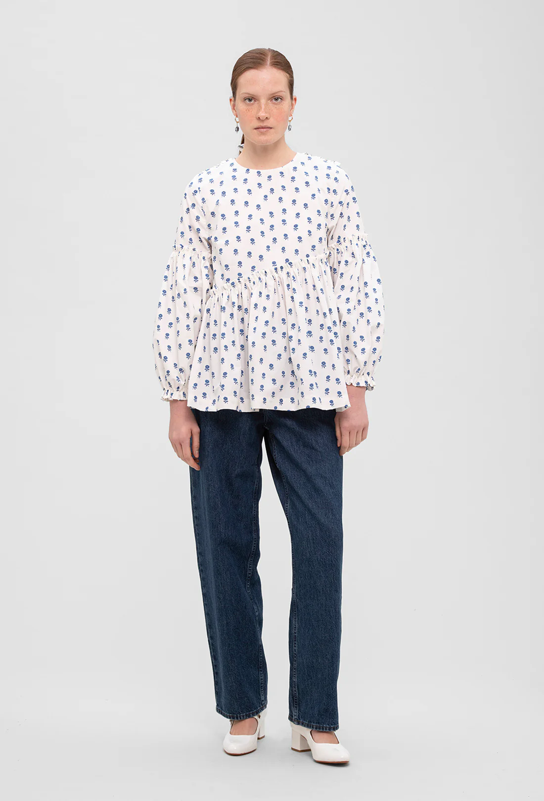 Anthea Blouse - Delft Flower - Image 3