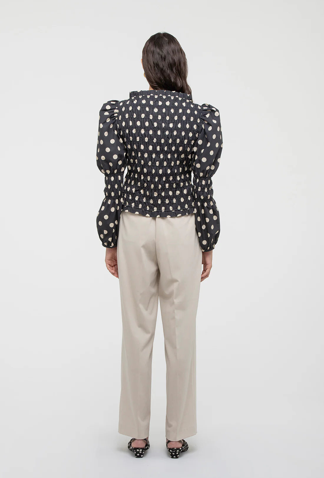 Antoon Blouse - Black/Ecru Spot - Image 5