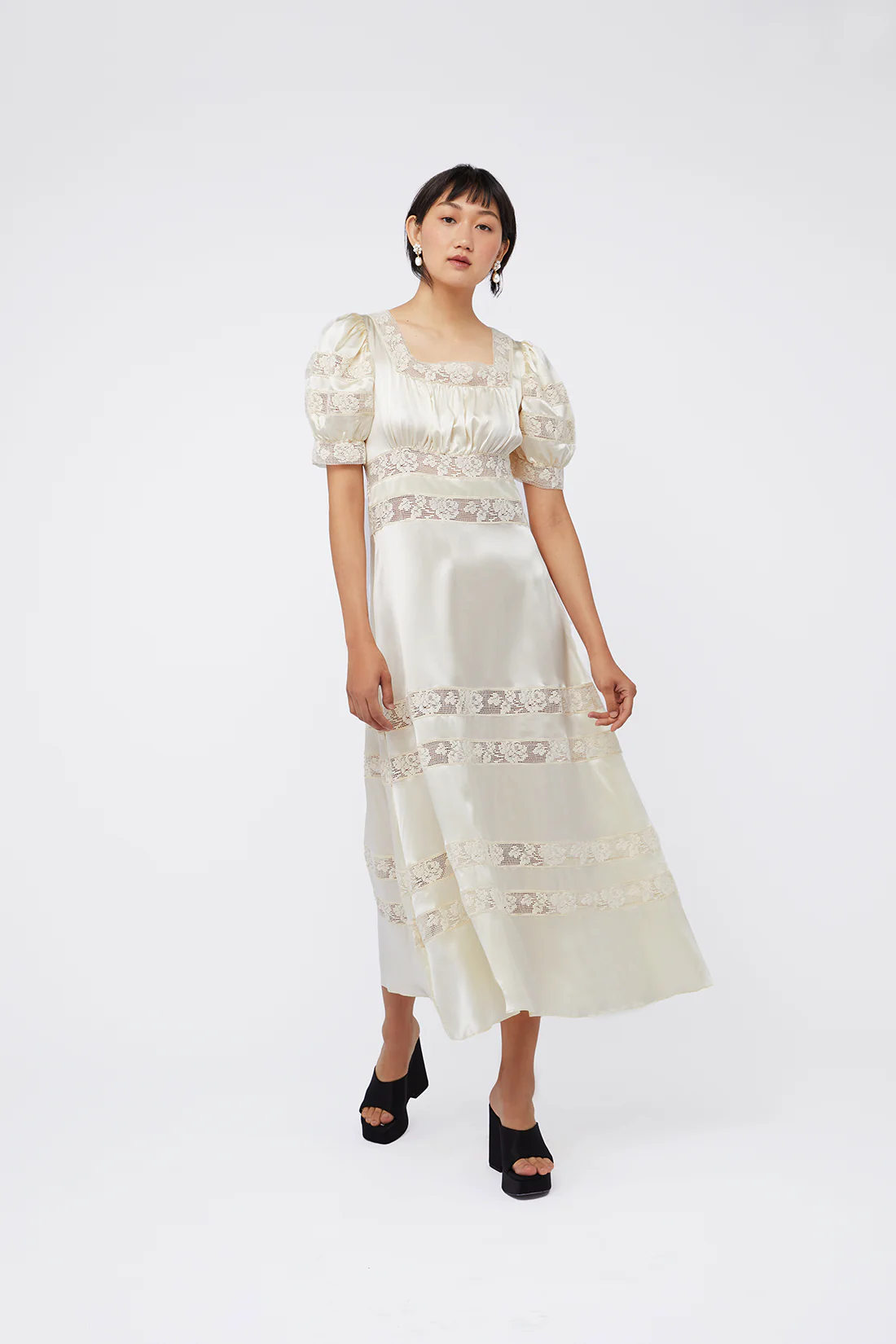 Cressida Dress - Ivory - Image 4