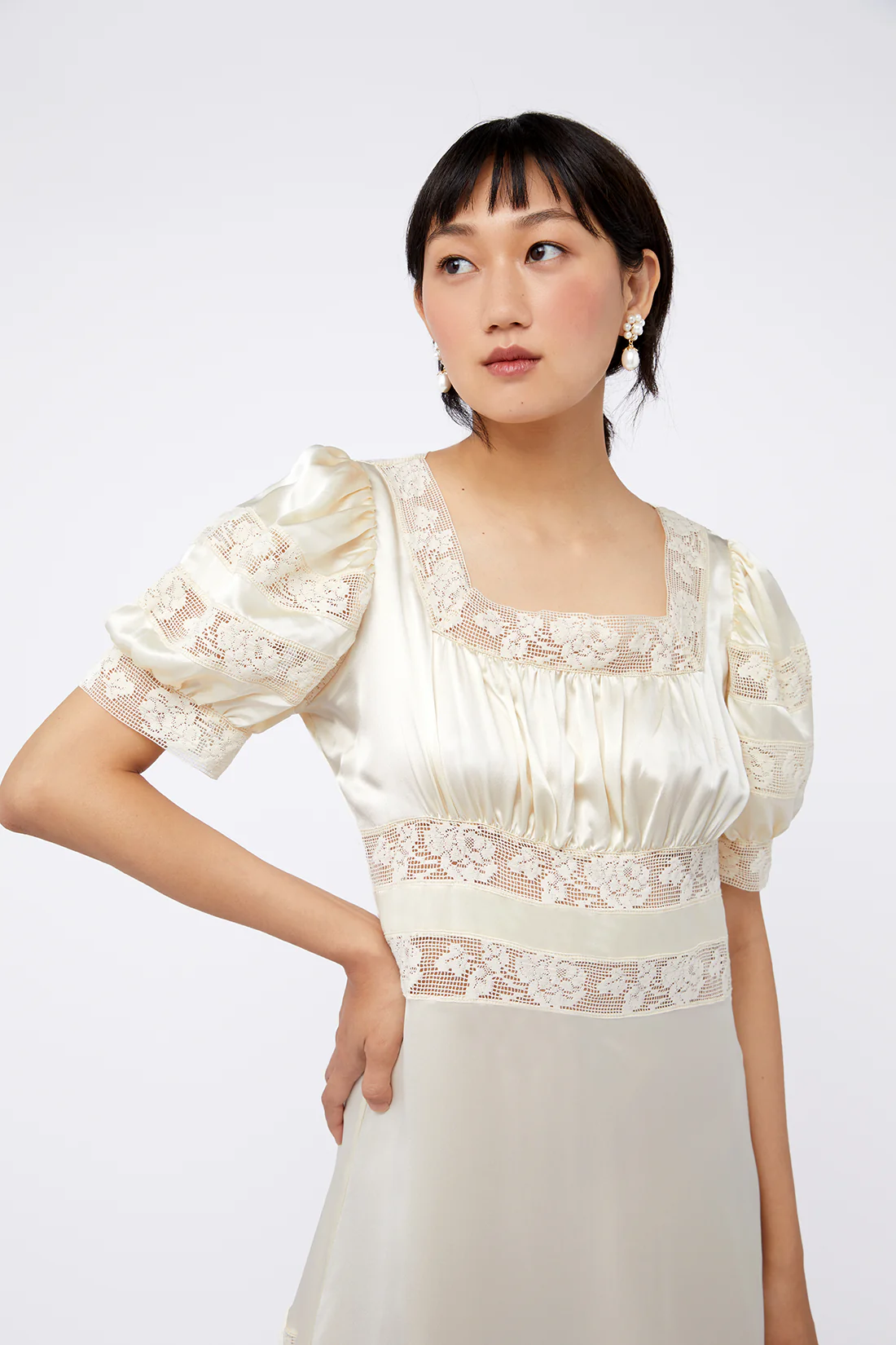 Cressida Dress - Ivory - Image 8