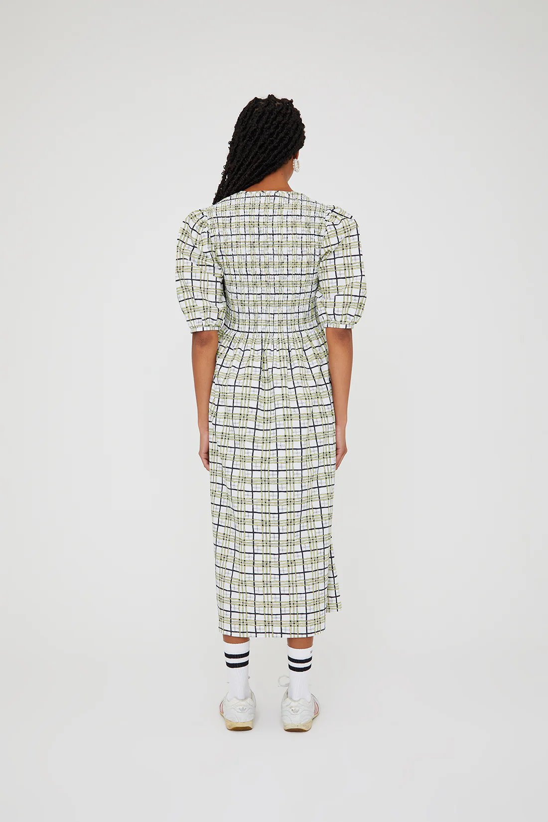 Daria Dress - Yellow/Black Check - Image 7