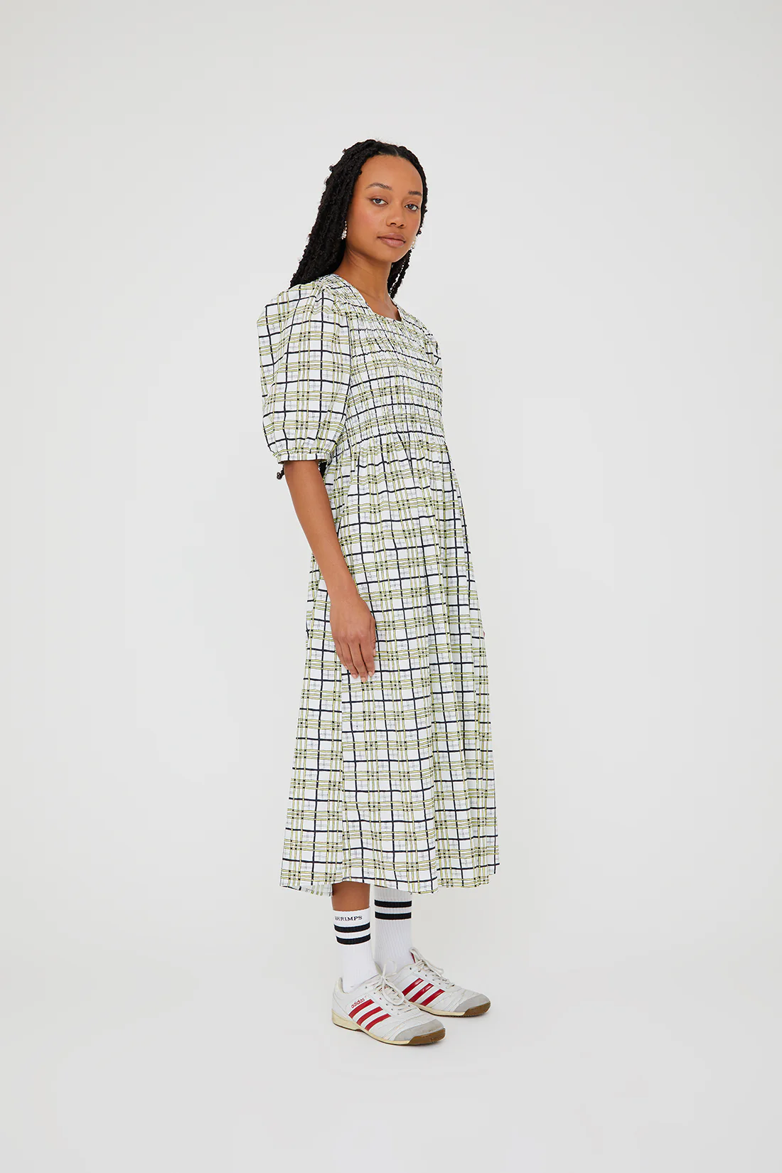 Daria Dress - Yellow/Black Check - Image 8