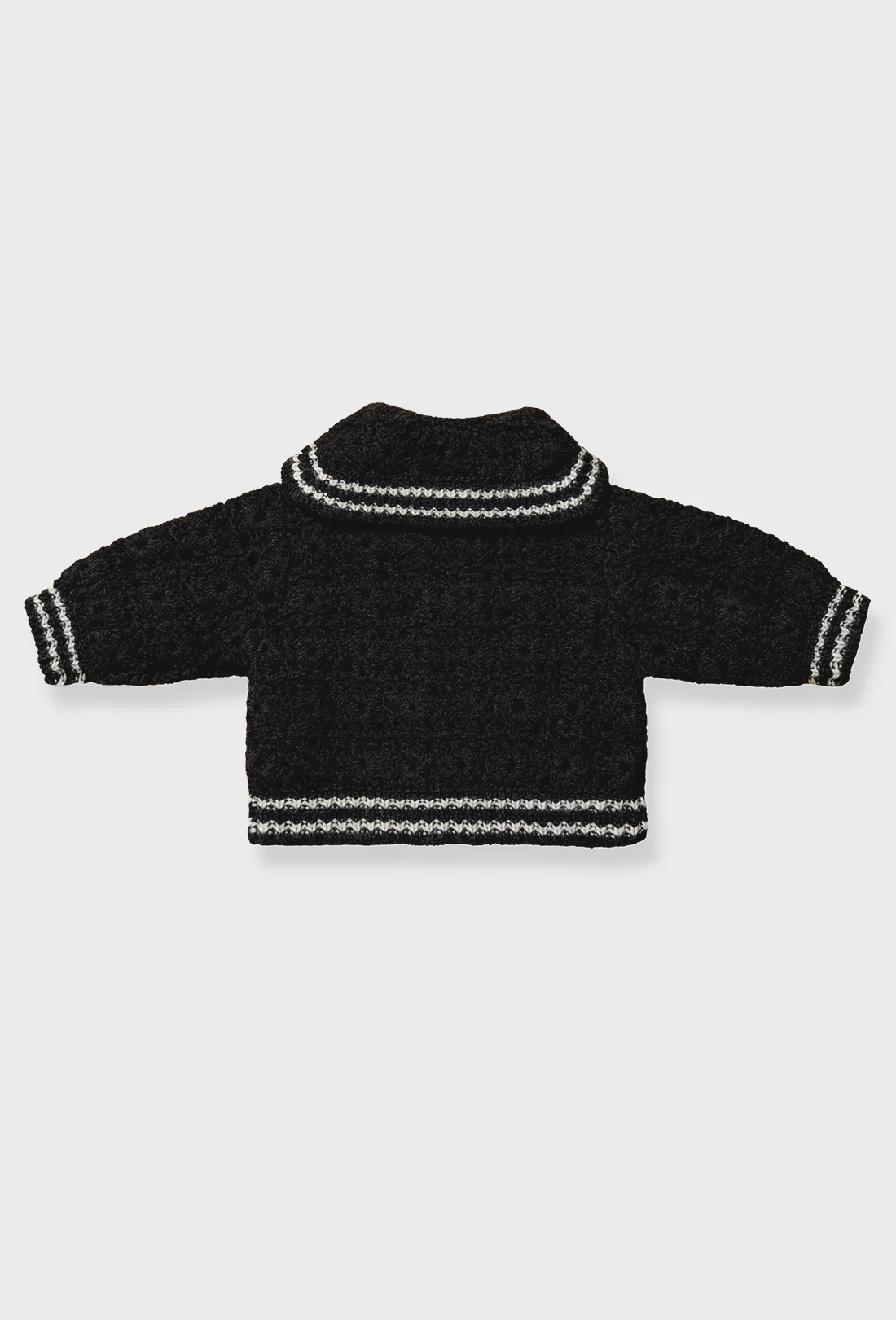 Dovie Baby & Kids Cardigan - Black/Cream - Image 4