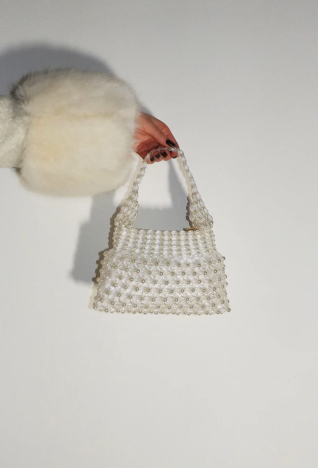 Mini Quinn Bag - Cream and Clear - Image 4