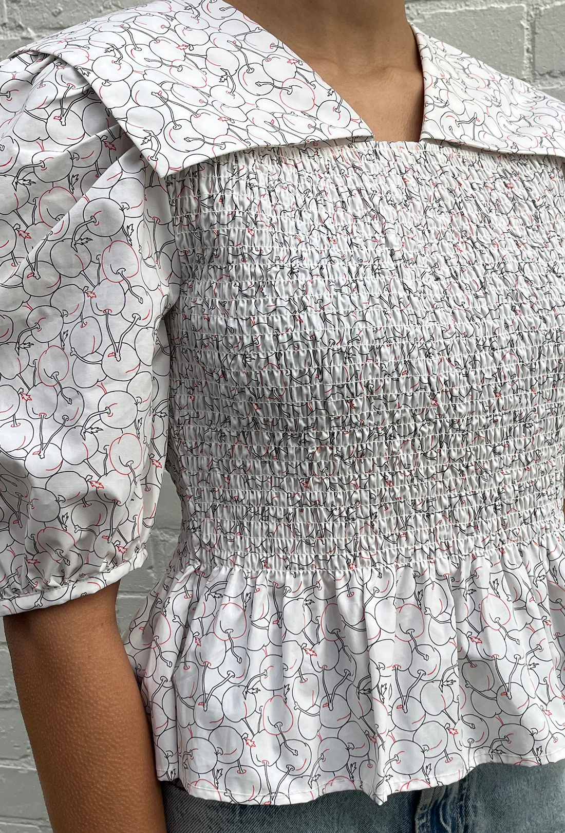 Rowan Blouse - Cherry - Image 6