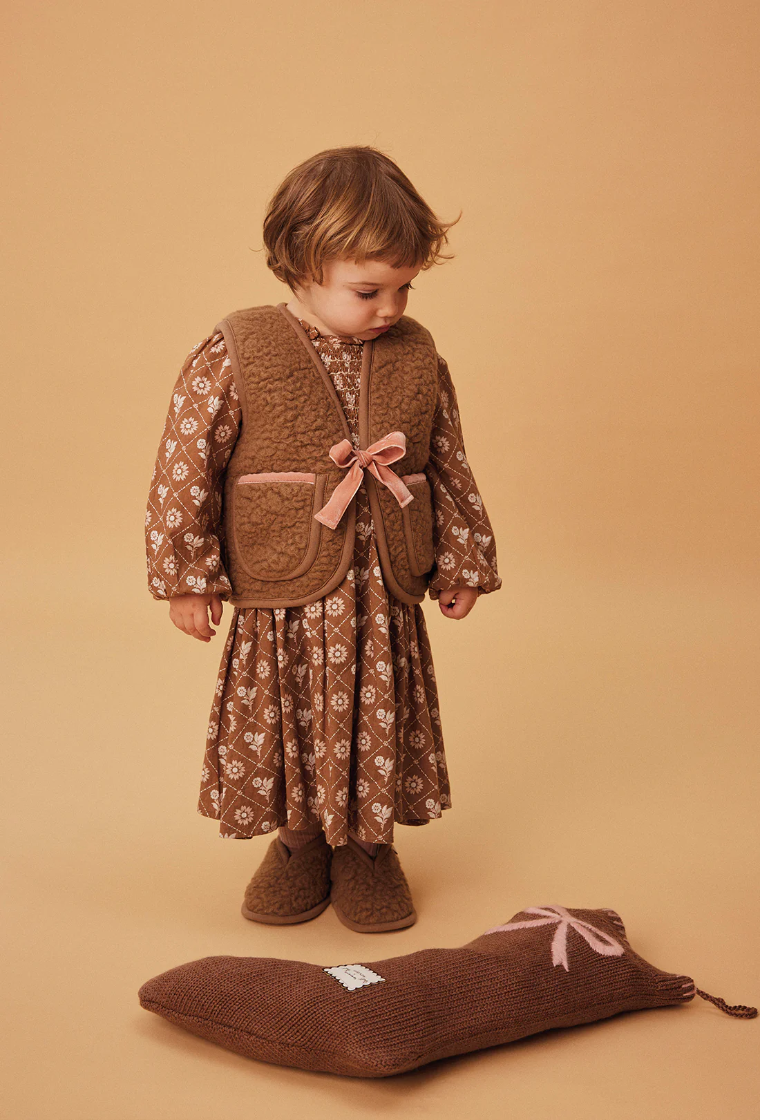 Shrimps x BINIBAMBA Carmel Stocking - Bruno/Rose - Image 3