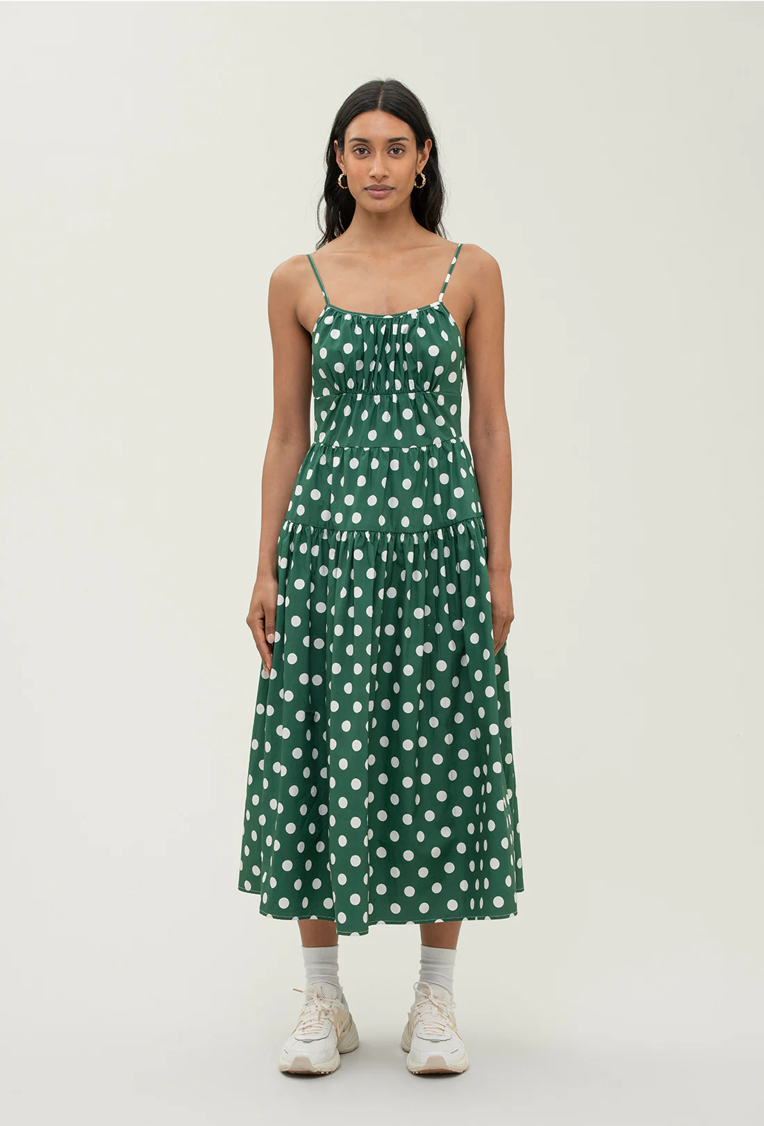 Solace Dress - Cream Spot/Green - Image 3